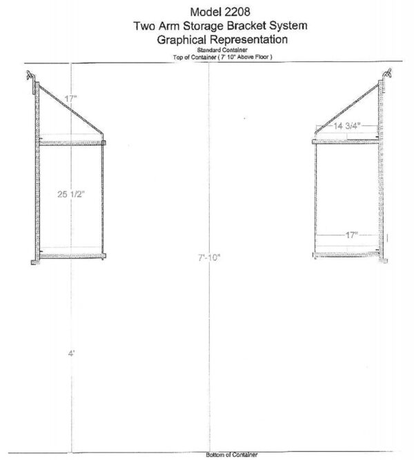 Two Shelf Bracket – 2212 - Image 2