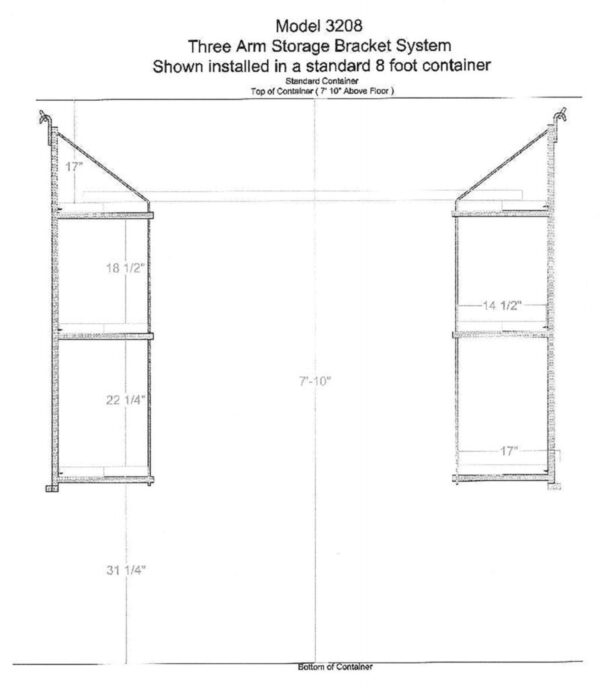 Three Shelf Brackets – 3208 - Image 2