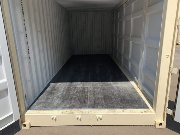 20′ x 8′ x 8.5′ Tall– New **OPEN SIDE**Shipping/Storage Container-STANDARD HEIGHT– Wind and Watertight – BEIGE - Image 8