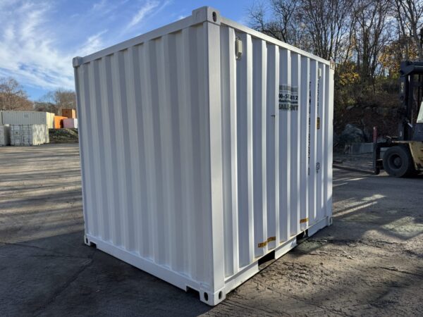10′ x 8′ x 8.5′ Tall– New Shipping **Standard Height** Storage Container – Wind and Watertight – WHITE - Image 4