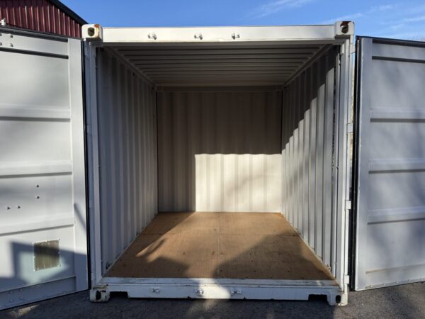 10′ x 8′ x 8.5′ Tall– New Shipping **Standard Height** Storage Container – Wind and Watertight – WHITE - Image 2