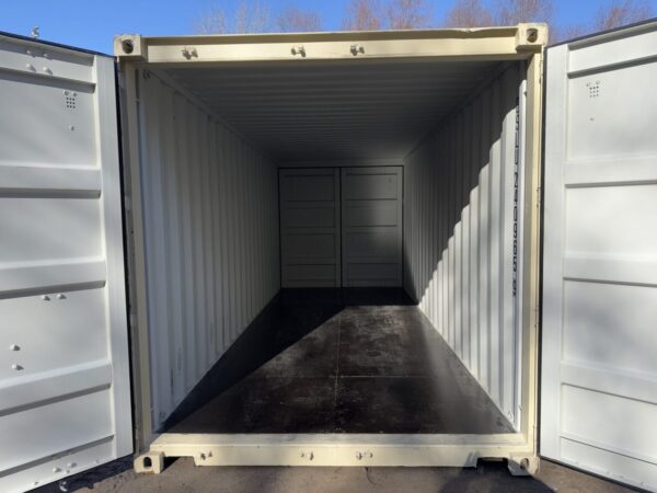 20′ x 8′ x 8.5′ Tall – New **DOUBLE DOOR**Shipping/Storage Container – Wind and Watertight–BEIGE - Image 10