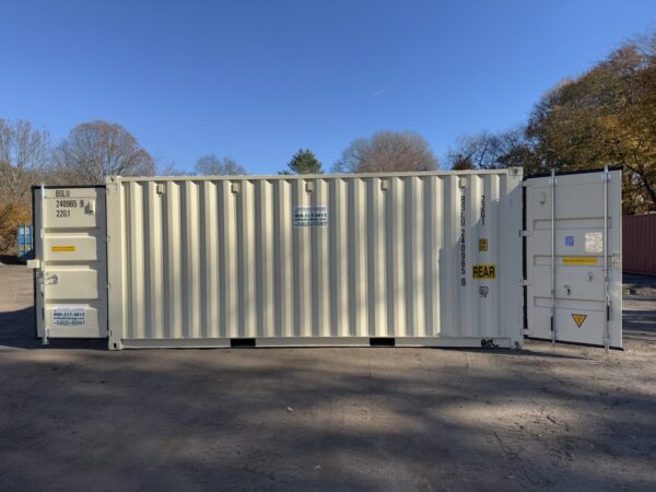 20′ x 8′ x 8.5′ Tall – New **DOUBLE DOOR**Shipping/Storage Container – Wind and Watertight–BEIGE - Image 5