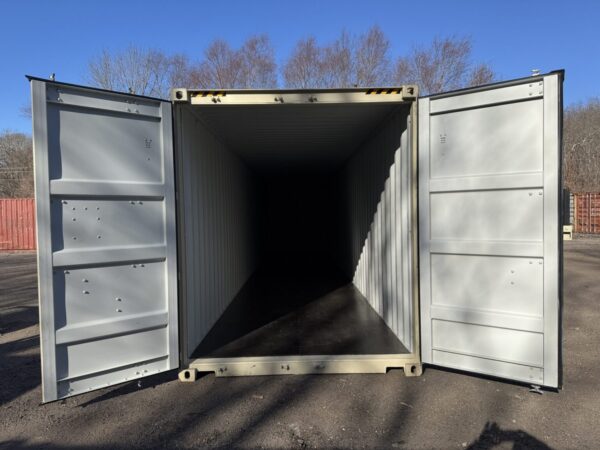 40′ x 8′ x 9.5′ Tall –New *High Cube**DOUBLE DOOR**Shipping/Storage Container – Wind and Watertight-BEIGE - Image 3