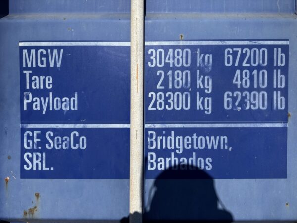 20′ x 8′ x 8.5′ Tall –**STIFF HINGES**Used Shipping / Storage Container-Wind and Watertight – BLUE - Image 9