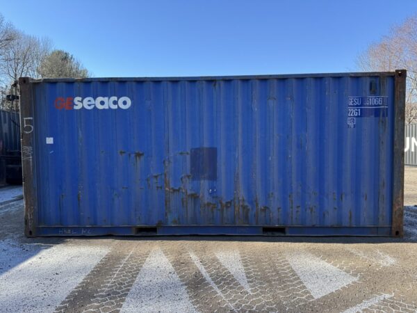 20′ x 8′ x 8.5′ Tall –**STIFF HINGES**Used Shipping / Storage Container-Wind and Watertight – BLUE - Image 8