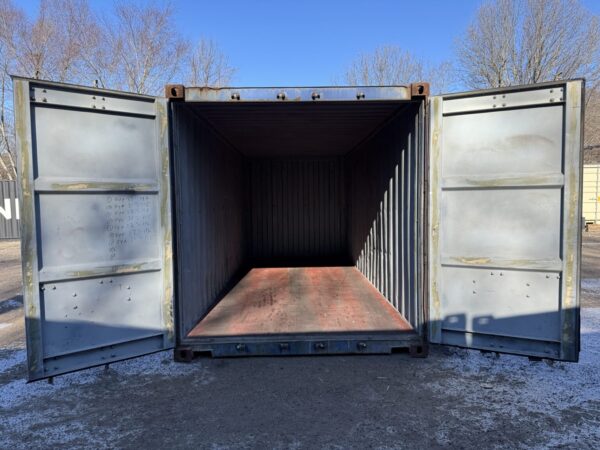 20′ x 8′ x 8.5′ Tall –**STIFF HINGES**Used Shipping / Storage Container-Wind and Watertight – BLUE - Image 4
