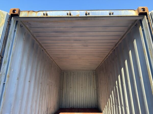 20′ x 8′ x 8.5′ Tall –**STIFF HINGES**Used Shipping / Storage Container-Wind and Watertight – BLUE - Image 3