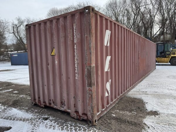 40′ x 8′ x 8.6′ Tall –Used *STANDARD HEIGHT* Shipping / Storage Container-Wind and Watertight – RED - Image 6