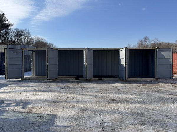 40′ x 8′ x 9.5′ Tall – HIGH CUBE With 4 Doors!! New / “One Trip” Shipping / Storage Container – BEIGE - Image 2