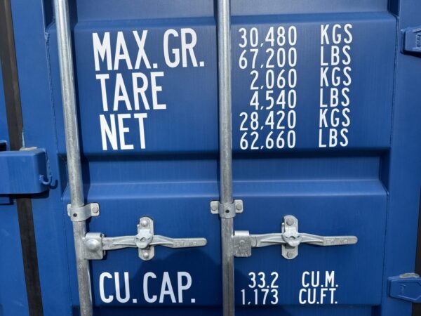 20′ x 8′ x 8.5′ Tall– New Shipping/Storage Container – Wind and Watertight – BLUE - Image 3