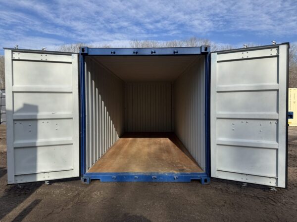 20′ x 8′ x 8.5′ Tall– New Shipping/Storage Container – Wind and Watertight – BLUE - Image 2