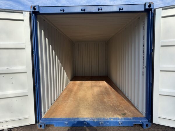 20′ x 8′ x 8.5′ Tall– New Shipping/Storage Container – Wind and Watertight – BLUE - Image 6