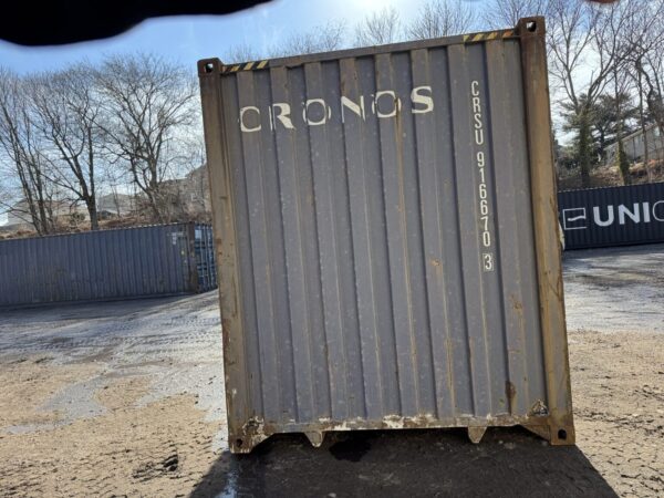 40′ x 8′ x 9.5′ Tall –Used *High Cube* Shipping / Storage Container-Wind and Watertight – BLUE - Image 4